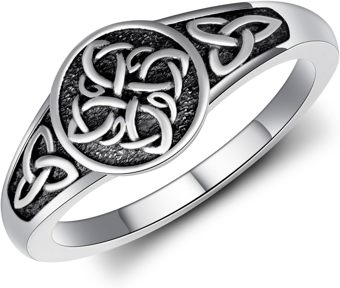 Witches Knot Ring 925 Sterling Silver Witches Celtic Ring Witches Jewelry Gifts for Women Men Size 7 to 9