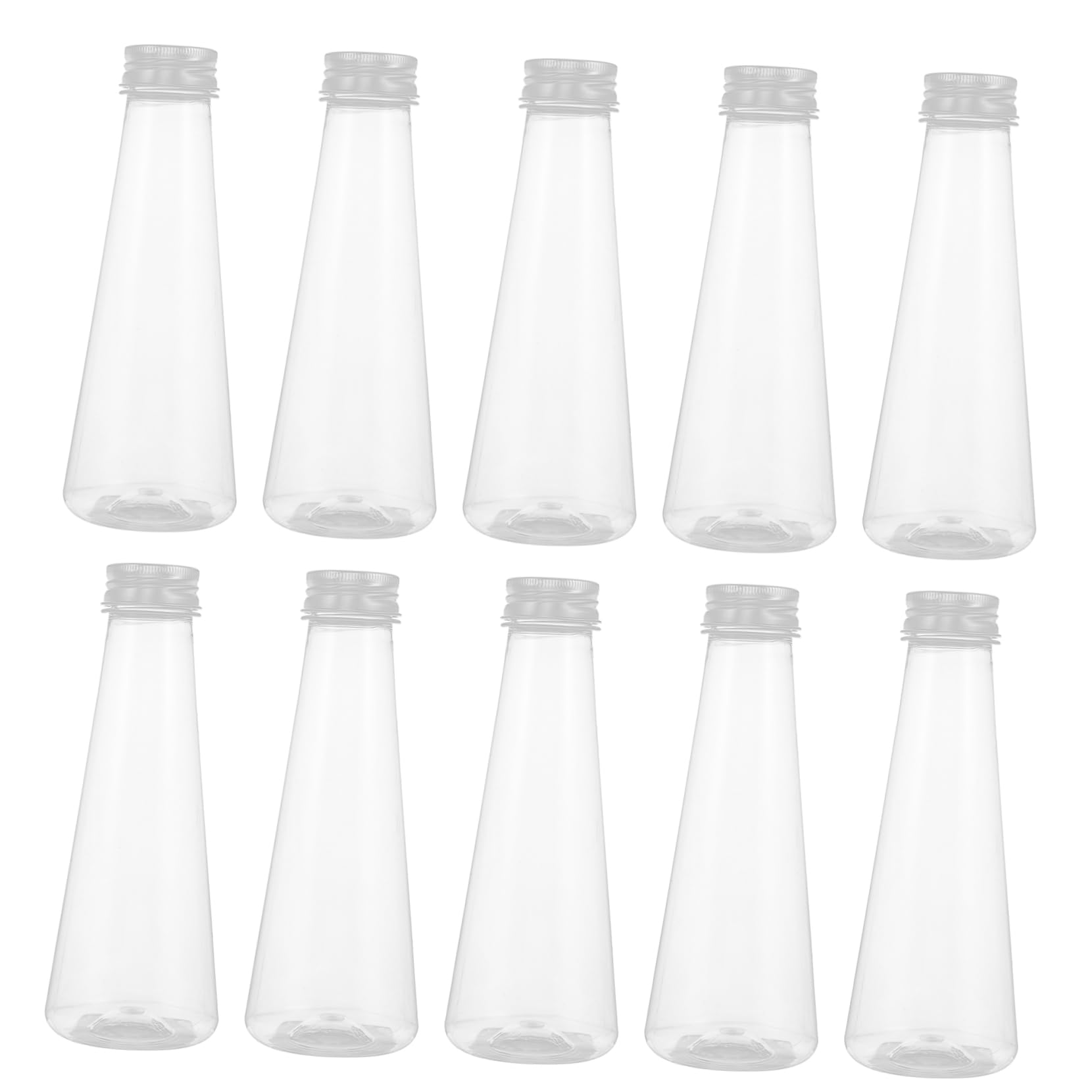 Hohopeti 380ml Juice Bottles Disposable Beverage Bottles Plastic Smooth Body Party Drinking Containers