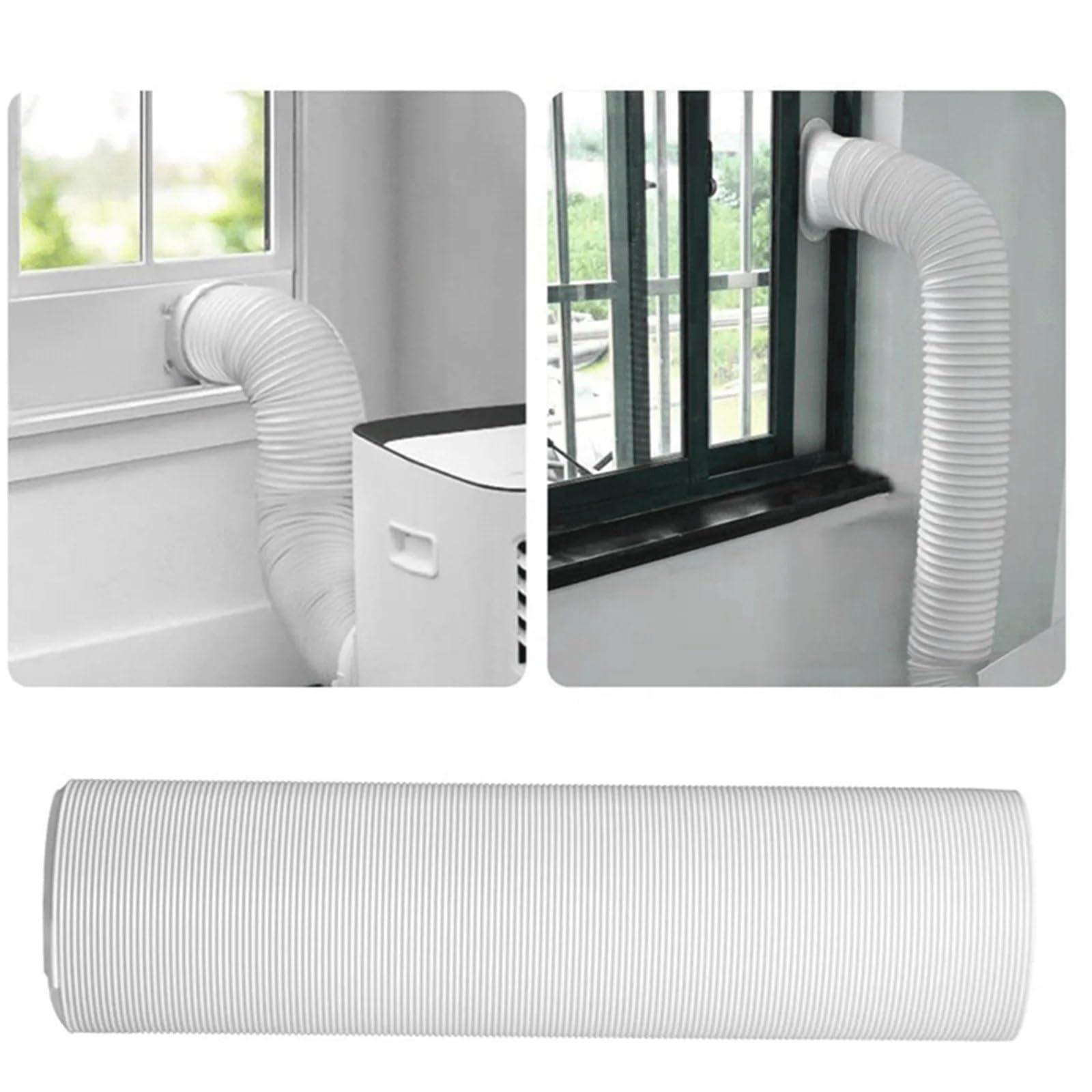 Tubo Aria Condizionata Portatile Tubo flessibile di scarico del condizionatore d'aria telescopico Kit di sfiato for tubo flessibile di scarico del condizionatore d'aria portatile Accessori for condizi