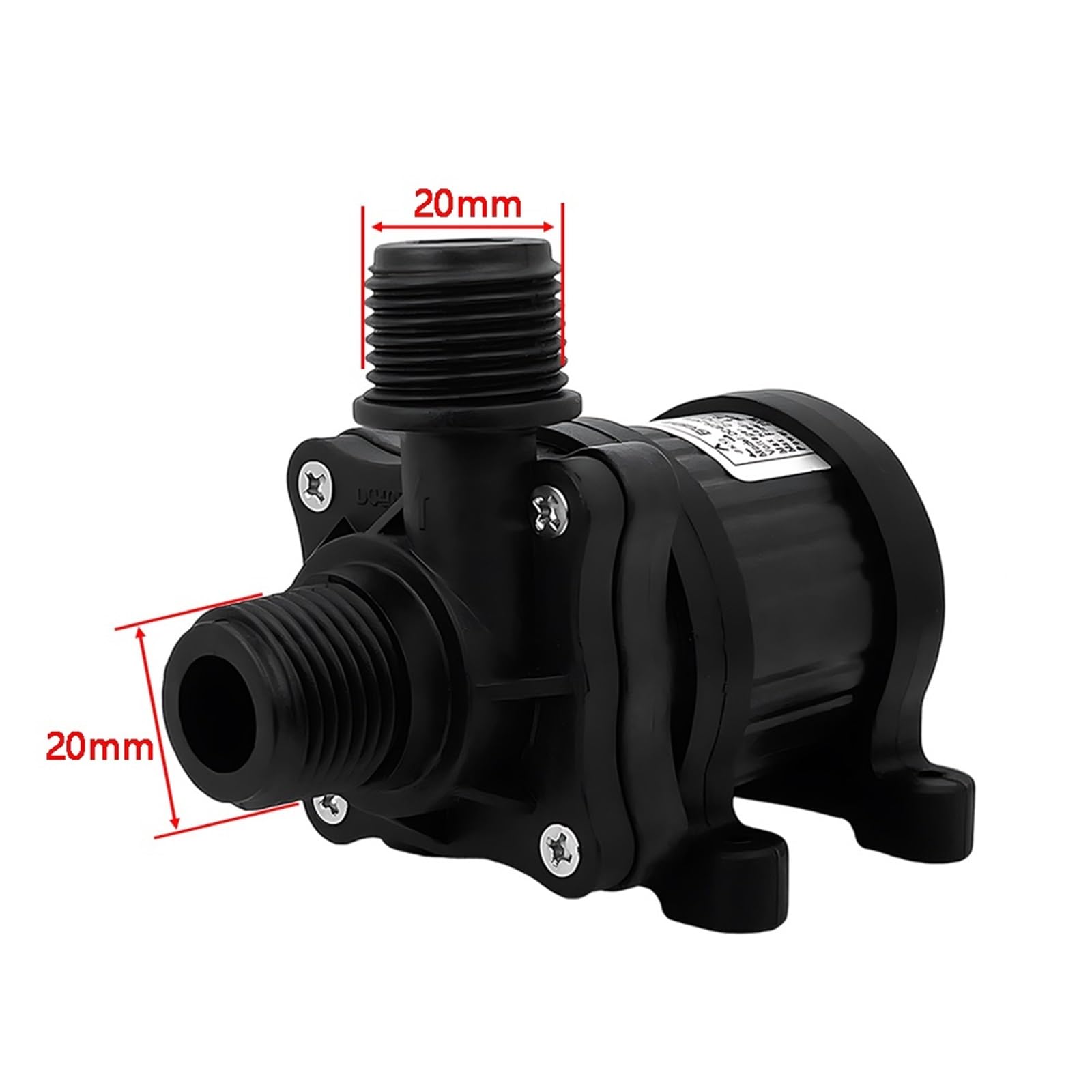 Bomba de circulación de refrigeración por agua silenciosa pequeña DC12/24V G1/2 pulgadas, motor sin escobillas, bomba sumergible hidropónica IP68 (EU_1240)