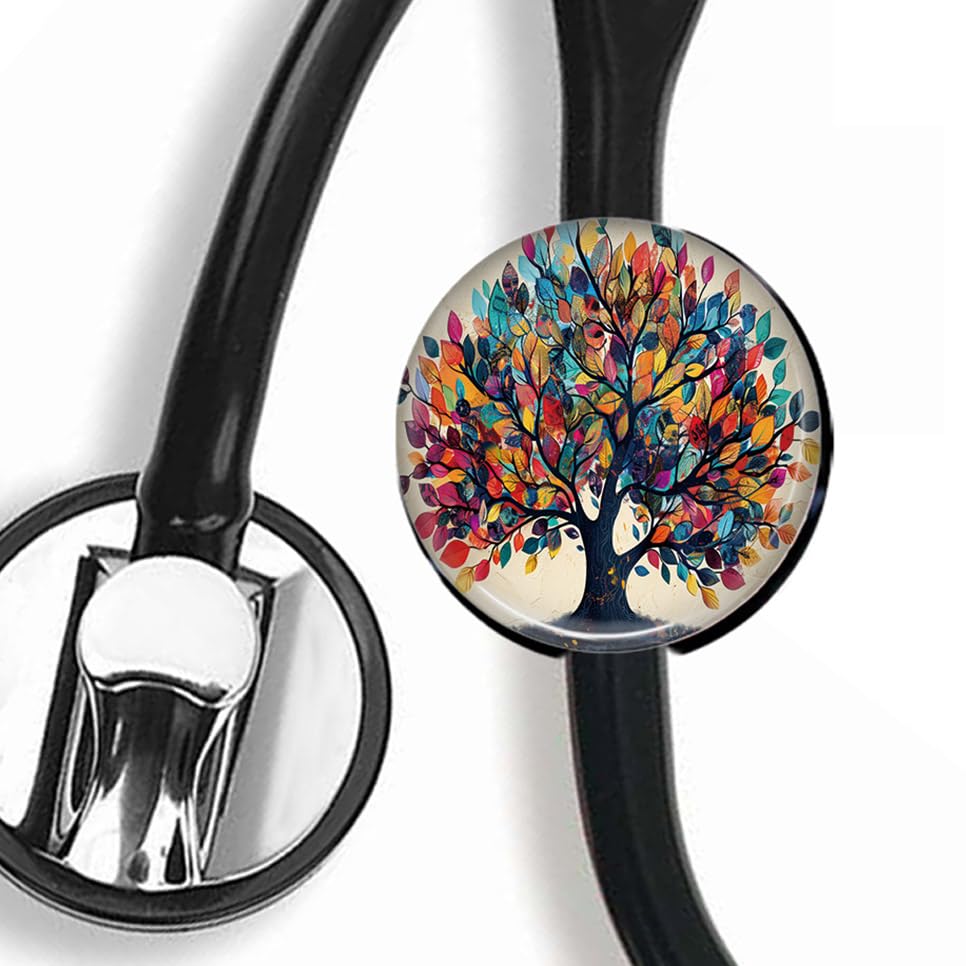 Tree StethoscopeTag Personalized,Nurse Doctor StethoscopeID Tag Customized, Medical StethoscopeName Tag,Ideal for Anyone That uses a Stethoscope, Nursing Students,etc.