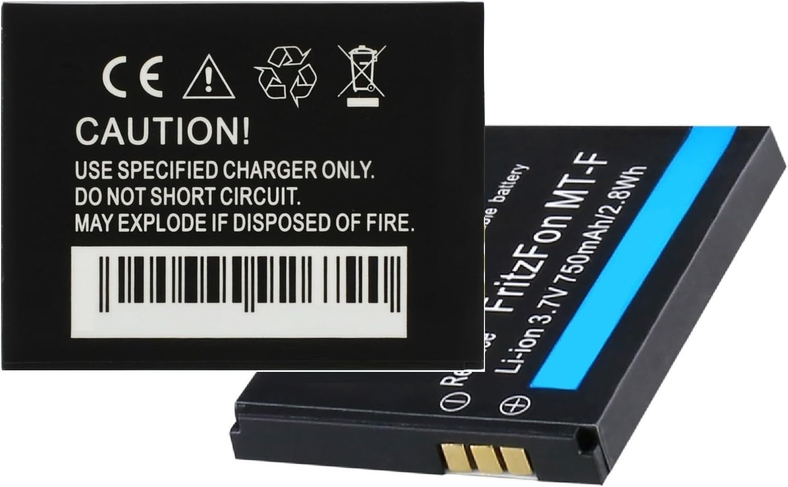 CELLONIC, Batteria Compatibile Con AVM Fritz!Fon C5, FON M2, C4  750mAh 3 7v 1x Batt