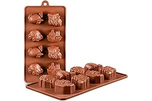 2Pcs Silicone 3D Car Shape Non-Stick Truck Chocolate Mold for Kids Fun