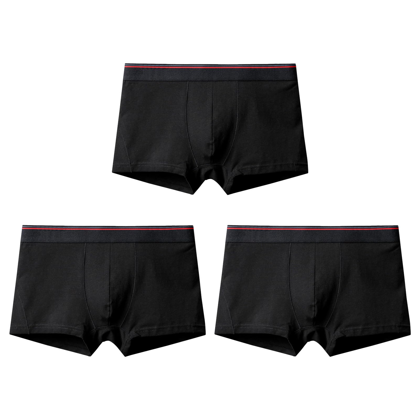 Lot de 3 sous-Vêtements Boxers en Coton Stretch pour Homme - S à 7XL - Ouvert Devant/Fermer Devant