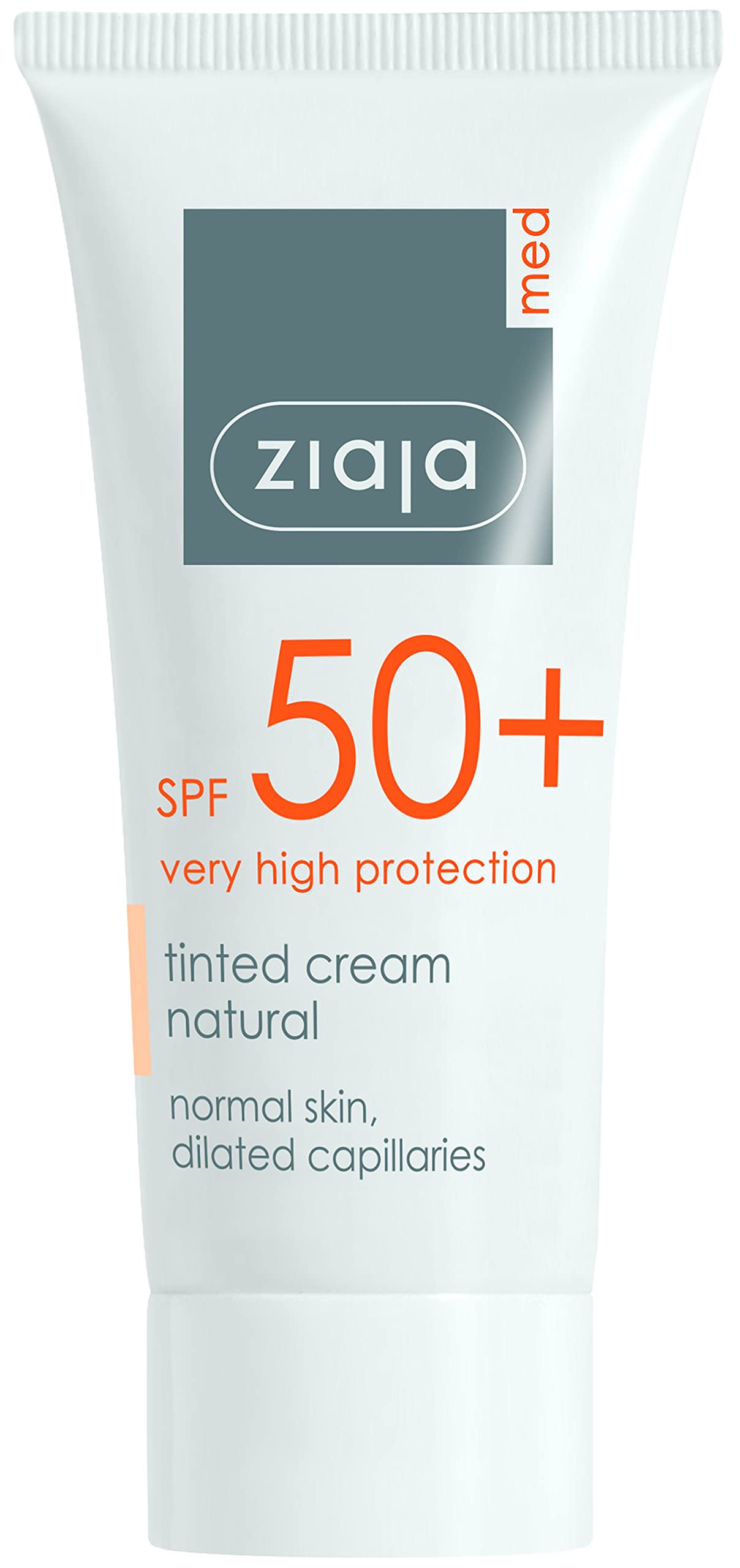 Ziaja Med SPF 50+ Krem ochronny do twarzy o naturalnym kolorze 50ml