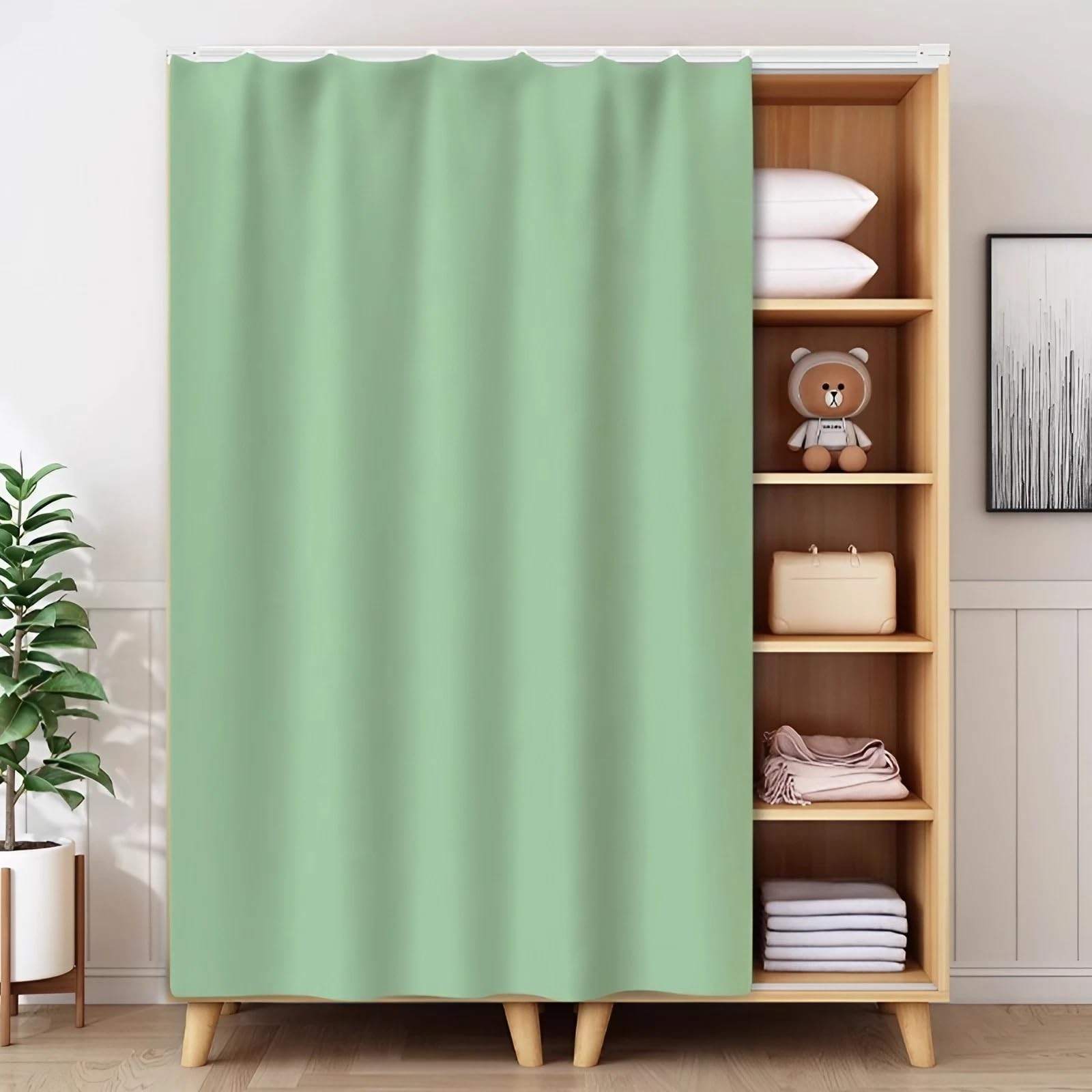 Tissu en velours épais anti-poussière Slish isolant thermique pour placard cuisine