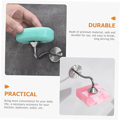 Miniatura 7 de Alipis Soporte de jabón de acero inoxidable Soporte de barra de sonido Soporte de pared para aretes de pared Soporte de jabón de pared Organizador