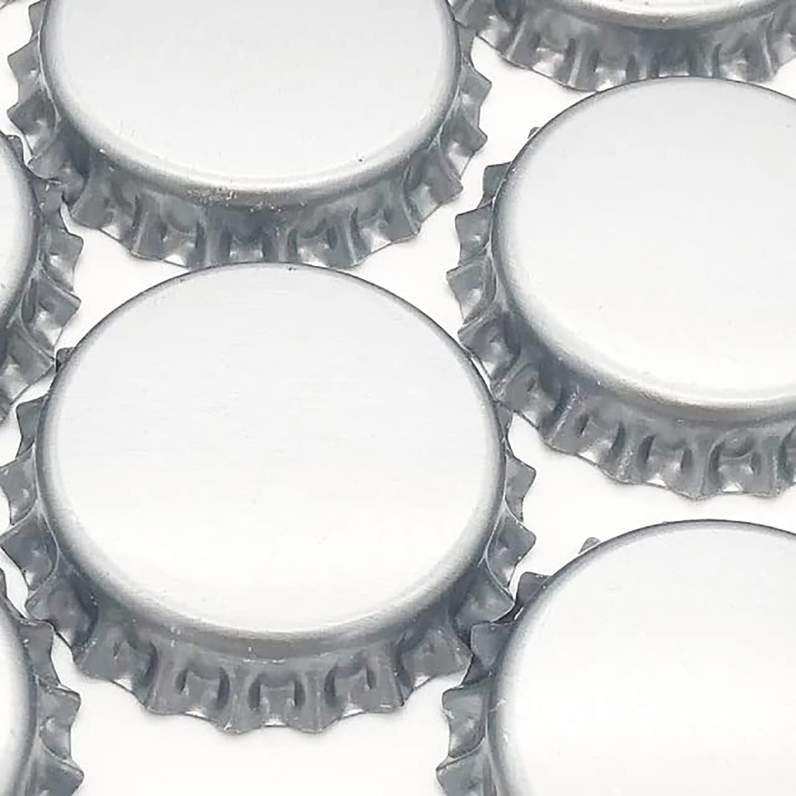 Amazon｜王冠 ビール 瓶 蓋 瓶の蓋 パーツ 100個 銀色 ボトル キャップ