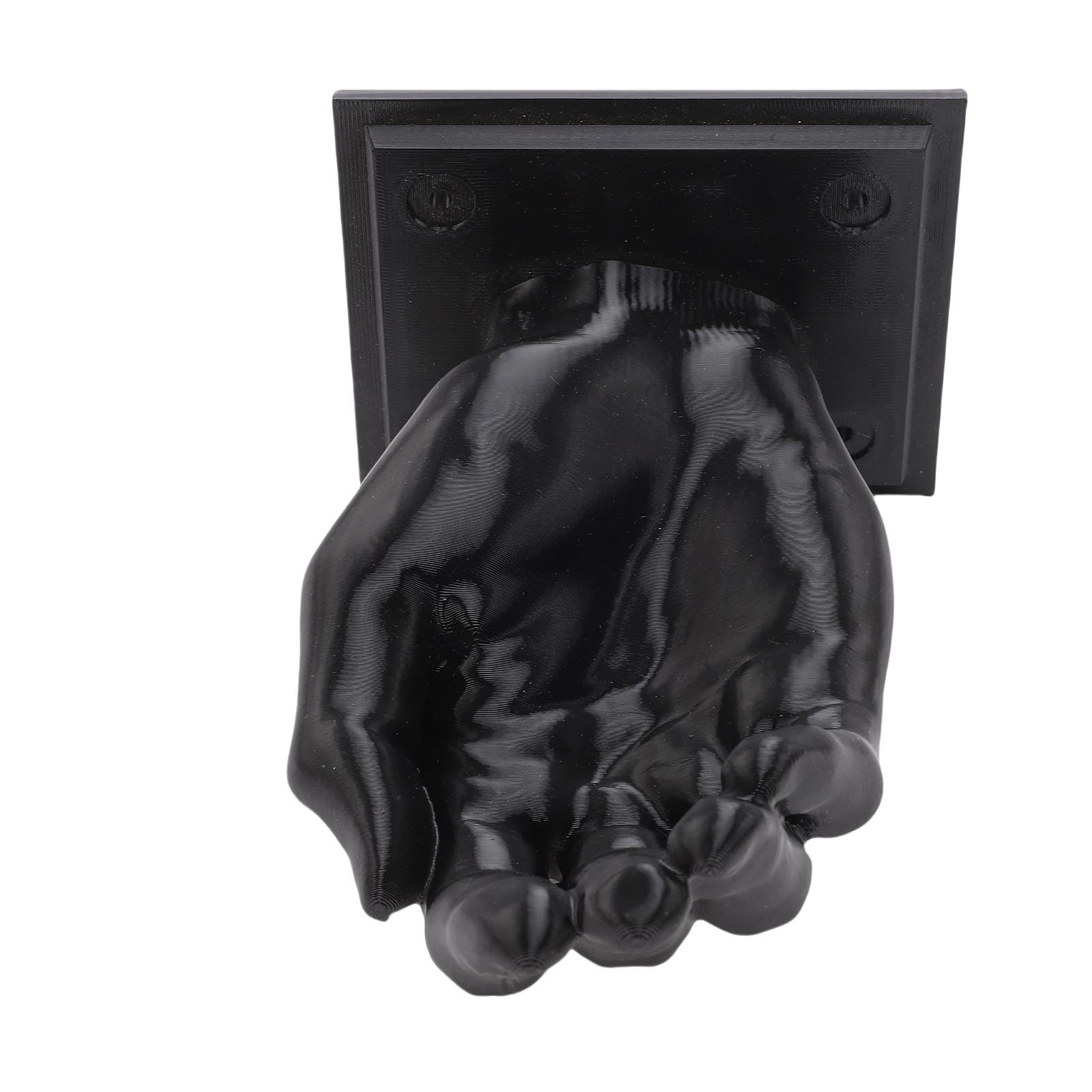Ejoyous Appendichiavi a Forma di Mano con Materiale PLA resistente. Gancio da Parete Unico per l'ingresso e il bagno. Massimizza lo Spazio Verticale (BLACK)