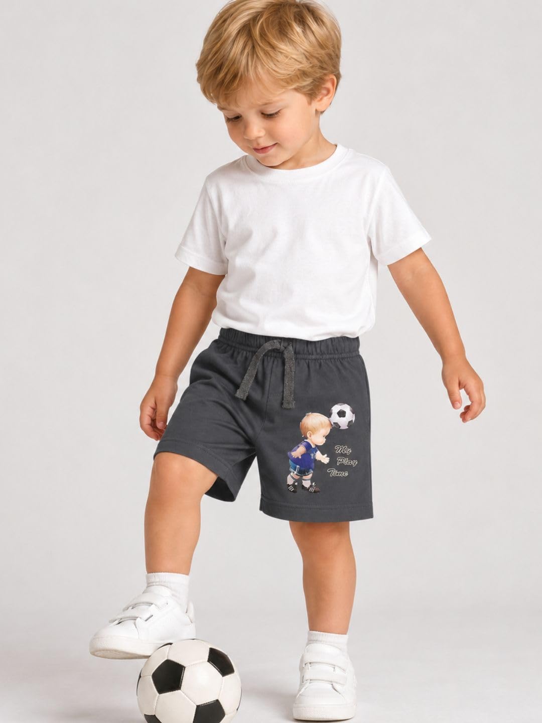 TotzTouch Baby Boy's Regular Shorts (Pack of 5) (TT01 Shorts 5pcs Set 2 to 3_Multicolored_2-3 Years) 2