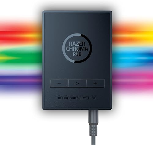 Razer Juego de tiras de luz Chroma: Chroma RGB - 2 modos inalámbricos - Integración Plug and Play - Botones de control rápido - Soportes de montaje