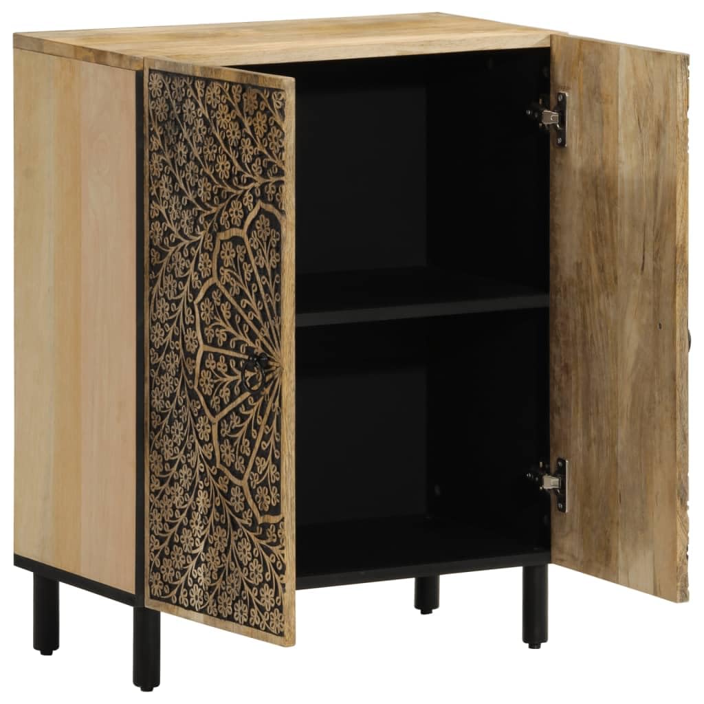 vidaXL Armario Auxiliar Madera Maciza de Mango 60x33x75 cm