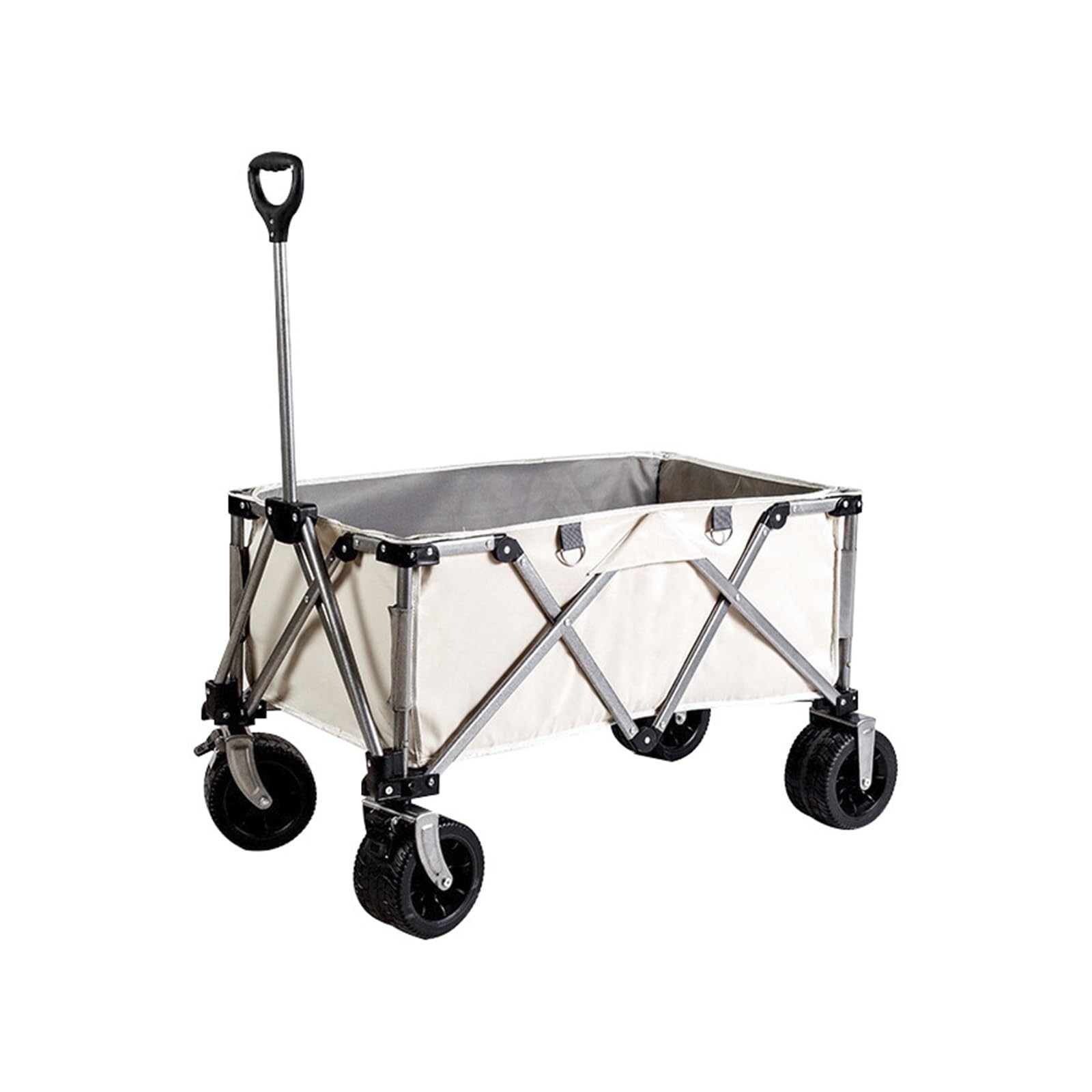 Wagons Carts Foldable, Folding Camping Wagon Cart Portable Utility Trolley Picnic Garden Board Outdoor Use,Collapsible Wagon