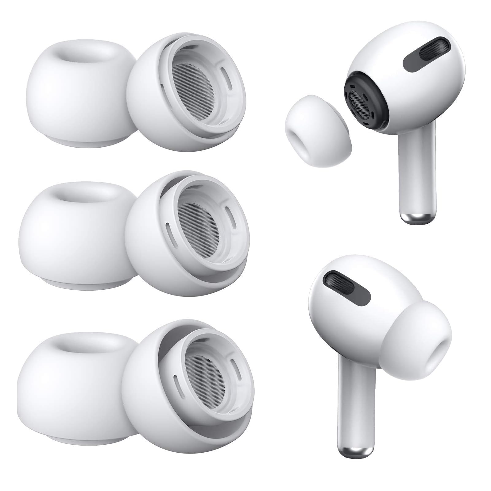 Amazon | Yokrwo Airpod Pro イヤーチップ 交換用 Airpods Pro イヤー