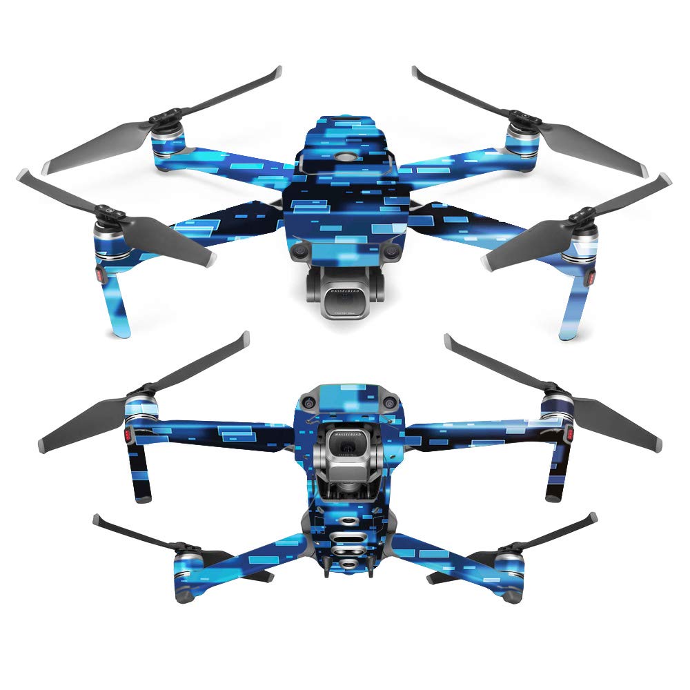 MightySkins Skin Compatible with DJI Mavic 2 Pro or Zoom - Space Blocks | Protective, Durable, and Unique Vinyl Decal wrap Cover | Easy to Apply, Remove, and Change Styles | Made in The USA