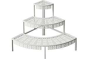 aboxoo 3 Tier Semi-Circular Plant Stand
