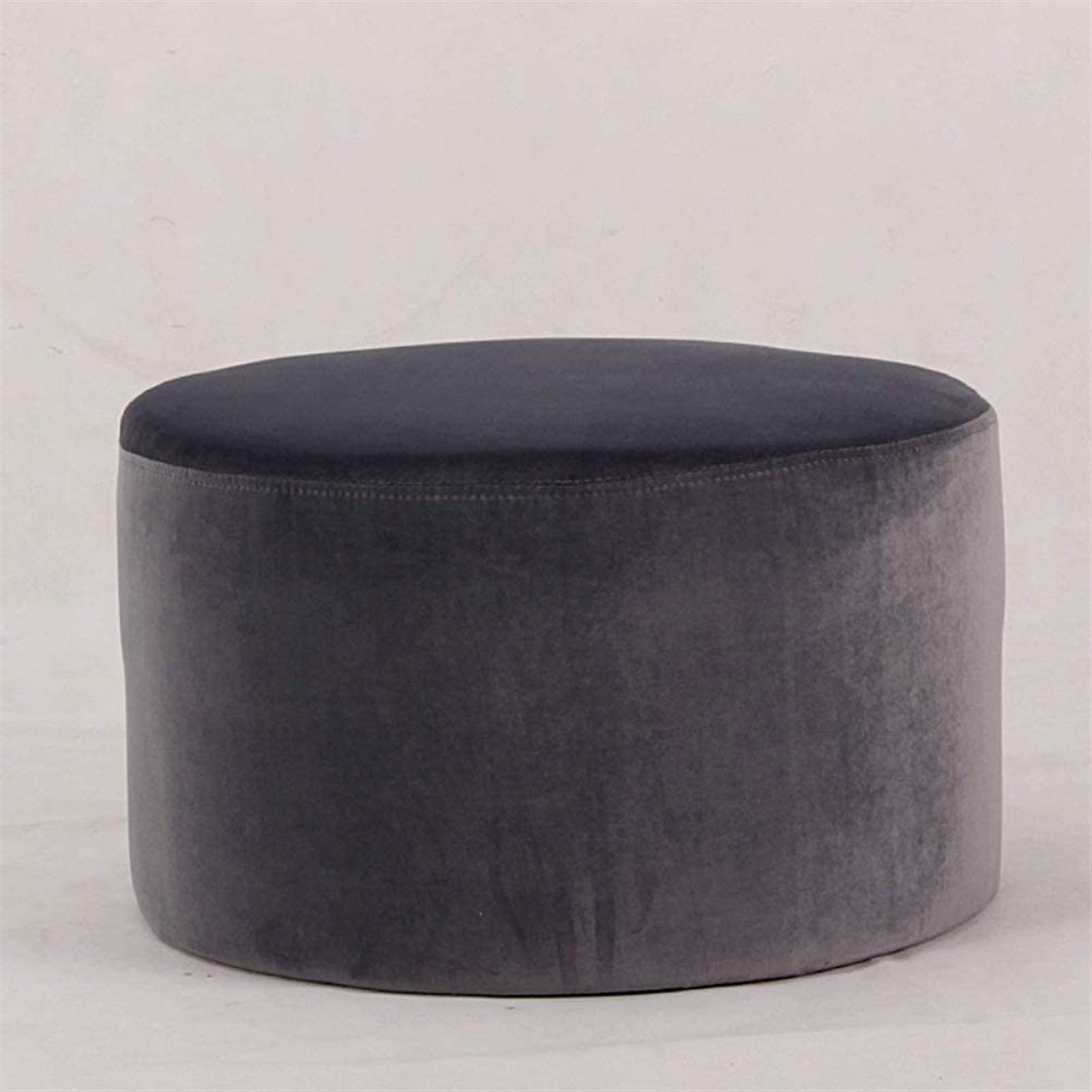 Pouf pouf rond gris 40cm x 28cm et petits banc tabourets de salon