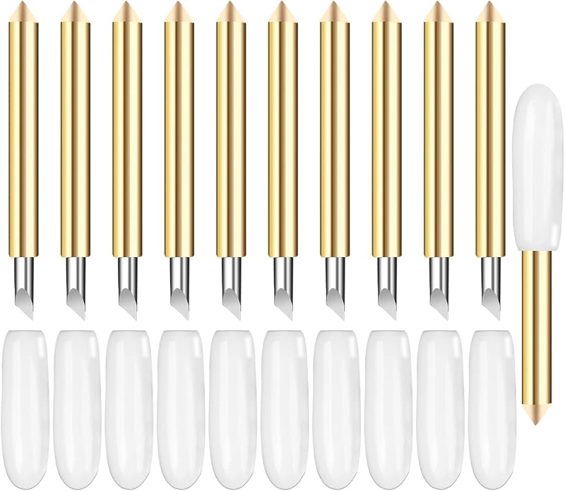 10 PCS Premium Fine Point Blade, AUNKZL Replacement Blades Compatible with Explore 4/3/Air 2/Air/Air One/Maker 4/3/2 /Maker/Venture/Expression Cutting Machines,