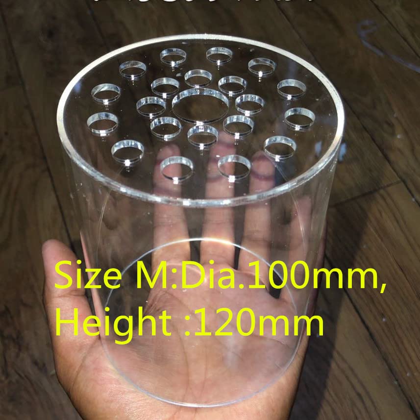 Aquatics Acrylic Coral Feeding Protection Cover for Aquarium Fish Tank Feeder (100x120mm)