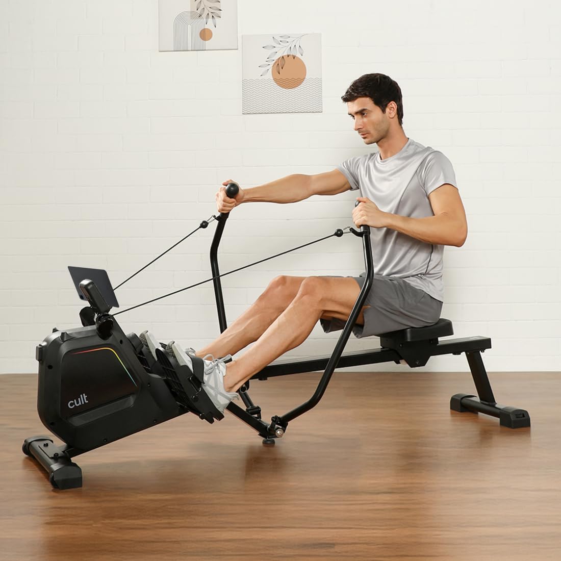 Cult SmartRowDualGlide Full-Motion Magnetic Rower | 120Kg Max Weight | Quiet Home Use Rowing Machine-image-1