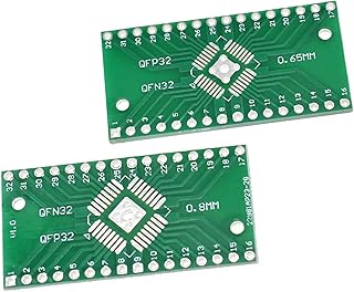 Reland Sun 10PCS SMD to DIP Adapter PCB Proto Board Kit SOP8 SOP10 SOP14 SOP16 SOP20 SOP24 SOP28 0402/0603/0805 SMT SOT89/SOT223 TQFP100 QFN32 QFN44/48 Adapter board (QFN32)