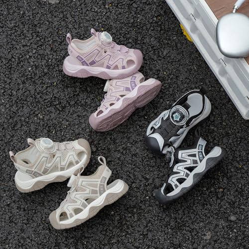 Kids Unisex Fashion Sport Trekking Sandals, Bulky Head Espadrilles Labyrinth, Breathable Mesh, EVA TPR-Blend Sole2