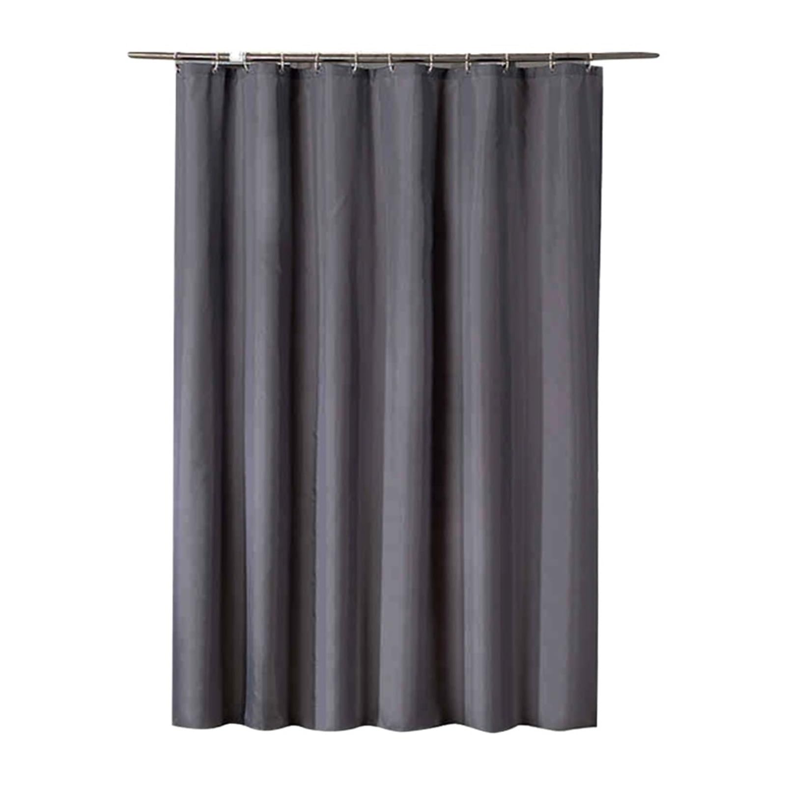 Generisch Dunkelgrauer 180 x 200 cm Dicker wasserdichter Polyester-Duschvorhang for Badezimmer