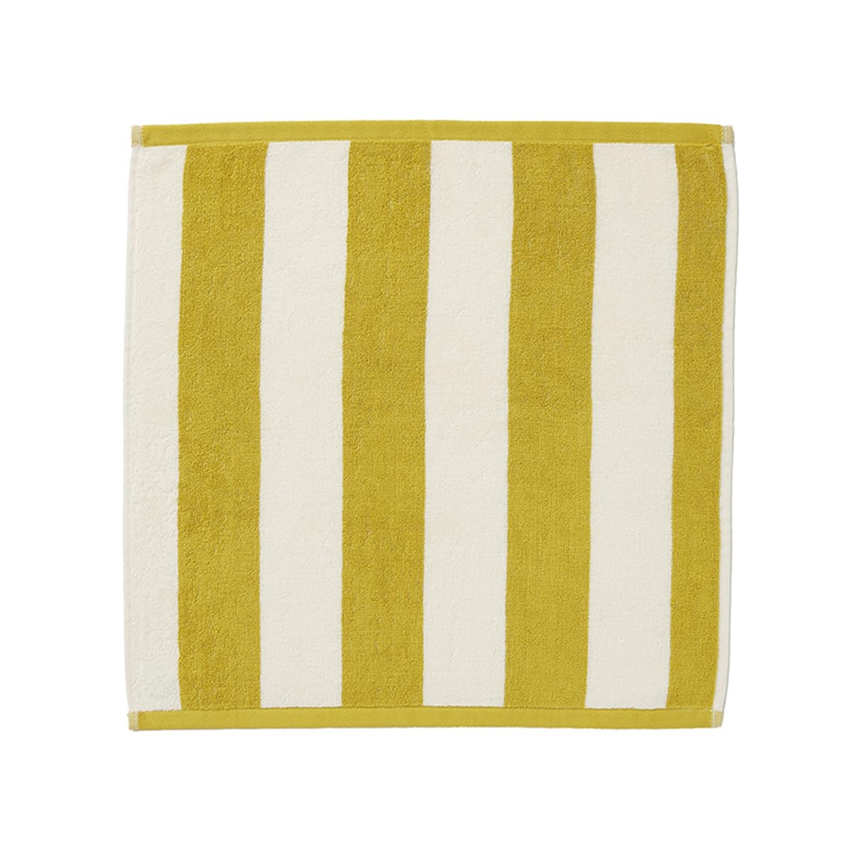 Coucke Printed Cotton Terry Towel, 50 x 50 cm, Shore, Yellow and Blue