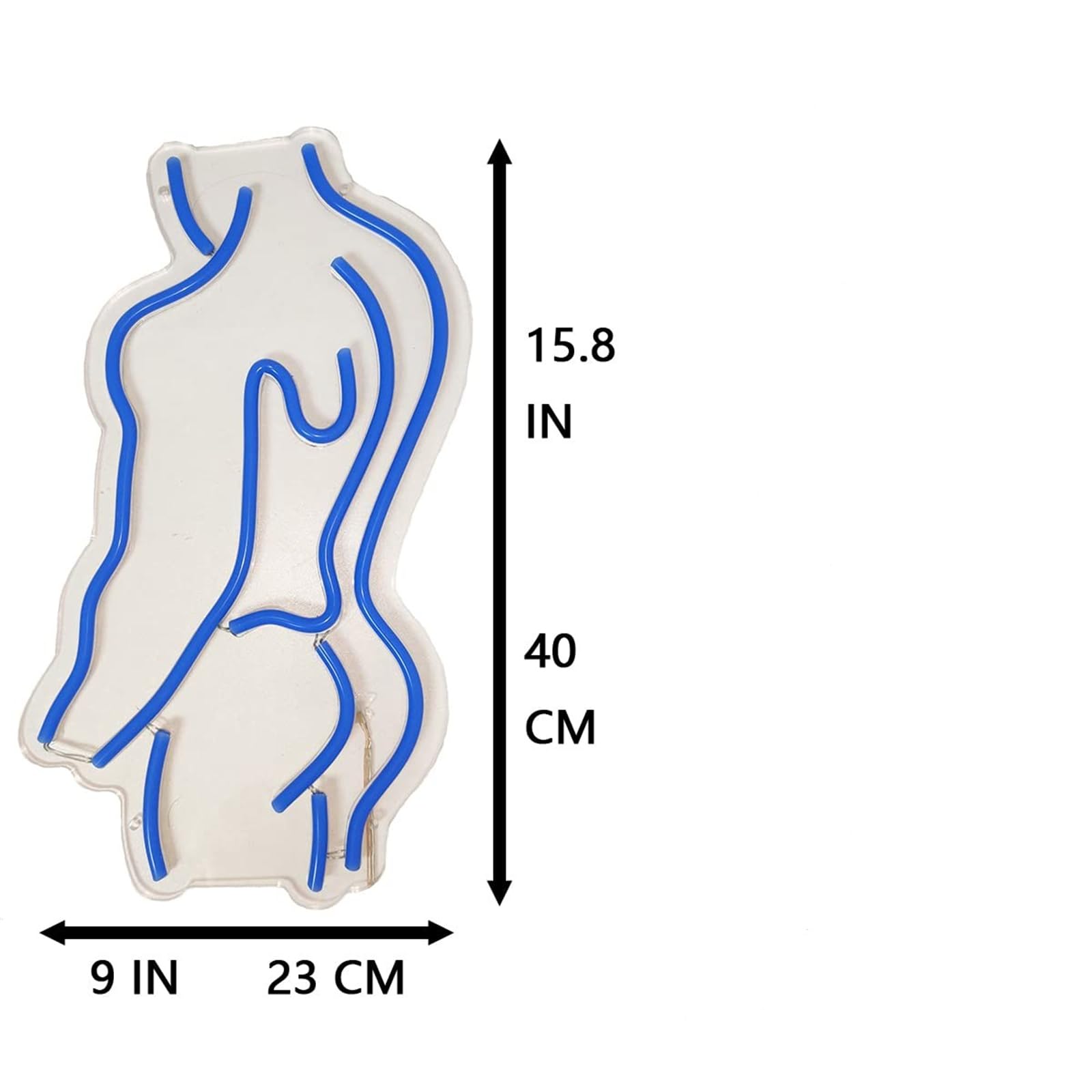 Man Body LED neonowy znak, super jasny, akrylowy, ręcznie robiony światło LED, neonowe światło, znak ciała mężczyzny do sklepu, wystawa, piwo, bar, USB z przełącznikiem, niebieski