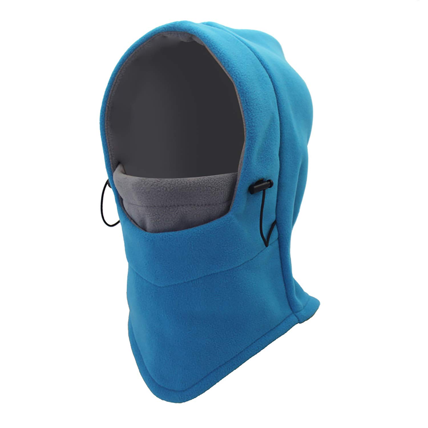 WANYING Multifunction Polar Fleece Balaclava Hat Balaclava Face Hood Ski Mask Neck Warmer for Autumn Winter Blue & Greyblue