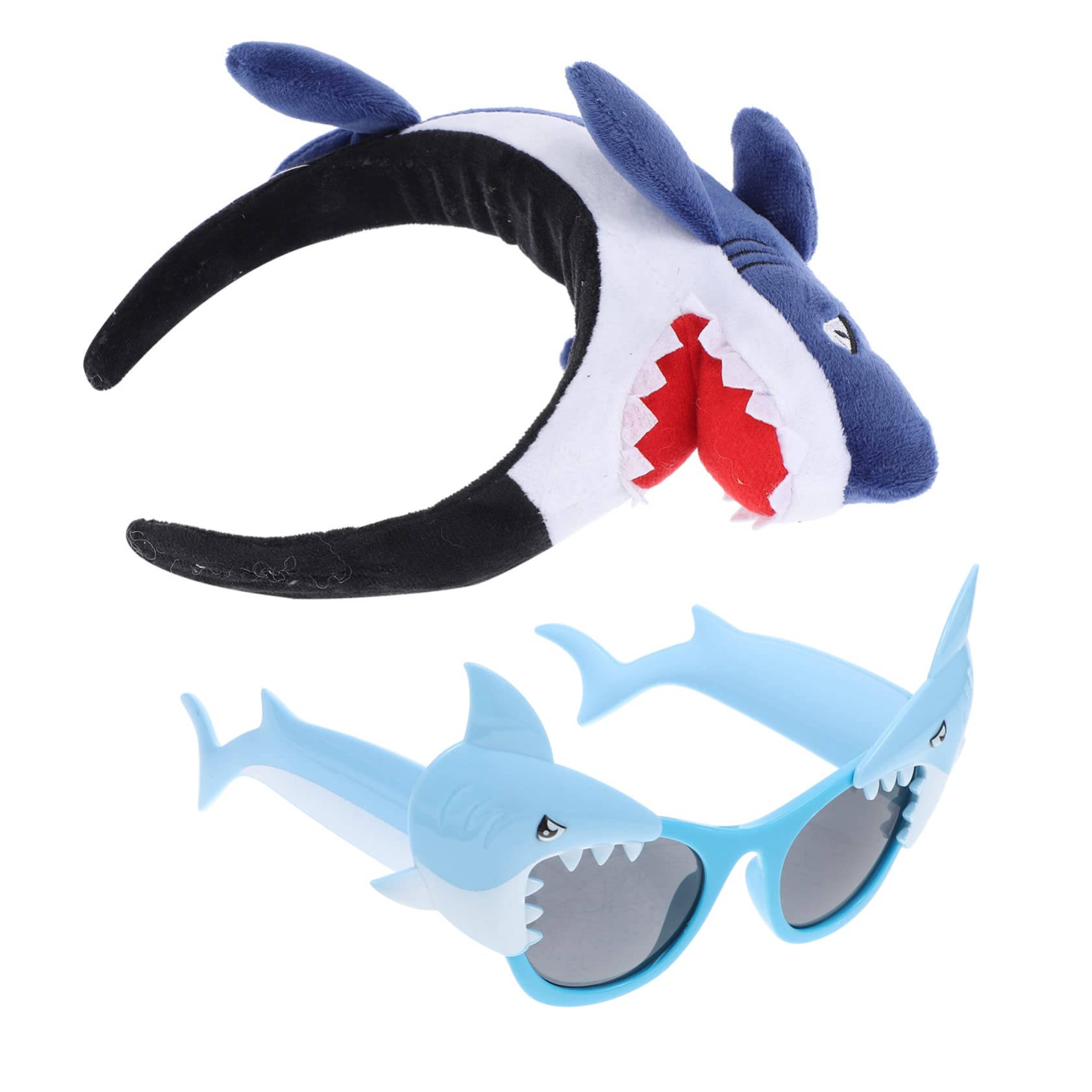 VICASKY2pcs Shark Headband Glasses Sunglasses Cosplay Cloth Child