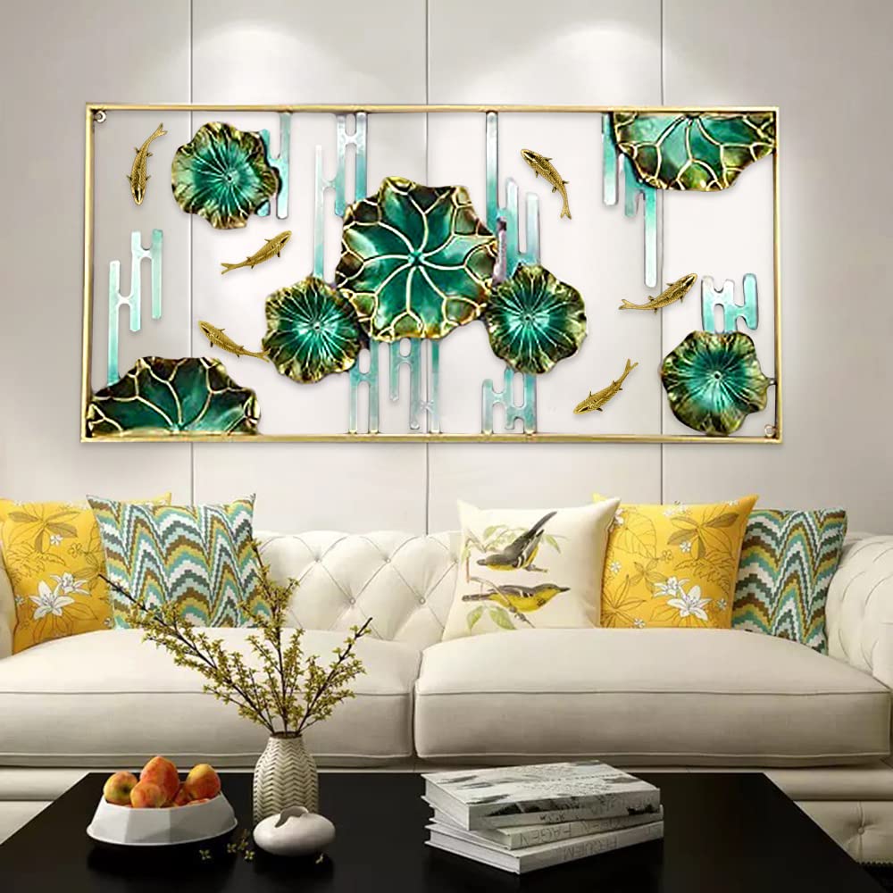 ARCADIA Metal Wall Art Set of 2 for Home Décor- Elegant Design Decorative Hanging Wall Sculpture for Resort Hotel Farm House Cottage, Multicolor