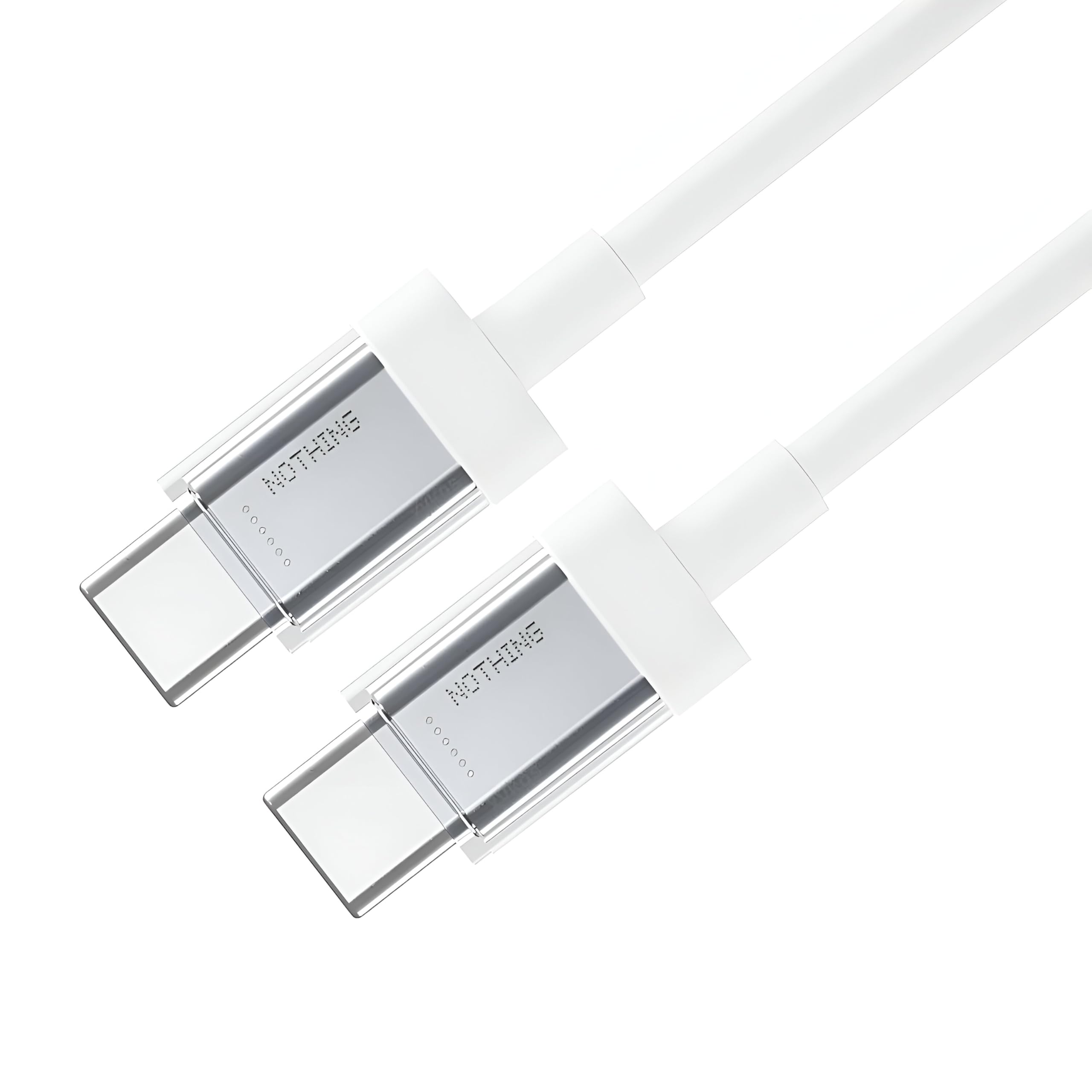 Nothing Cable Type C to C 100cm for Phone 2/2A/2A Plus/1/Cmf Phone 1/Galaxy S24 Ultra/15 Pro Max 45W Fast USB C Charging Support Laptop/Tablet Charger Cord Sync Data Transfer USB-C to Type-C, (White) (B0DGYM62RH) Amazon Price History, Amazon Price Tracker