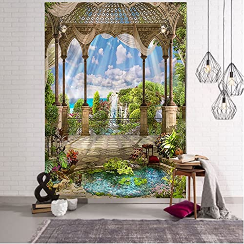 DJIHGELA arazzoSchmetterling Pilz Wandteppich Wandteppich Bunte Boho Hippie Psychedelische Hexerei Einfache Kunst Zimmer Wohnkultur Cover