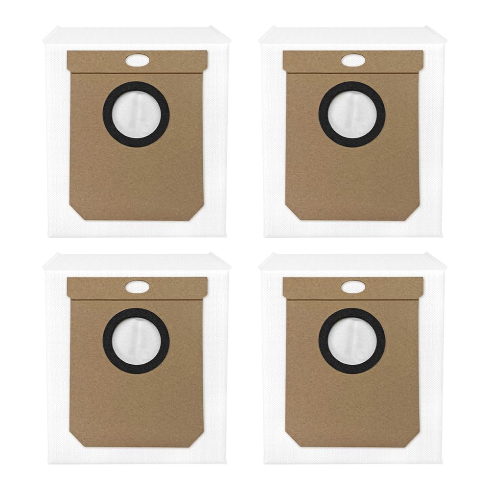 Donkivvy Paquete de 4 bolsas de polvo de repuesto para aspiradoras Cecotec Conga 2299 Ultra 2499 7490, bolsas de polvo de gran capacidad
