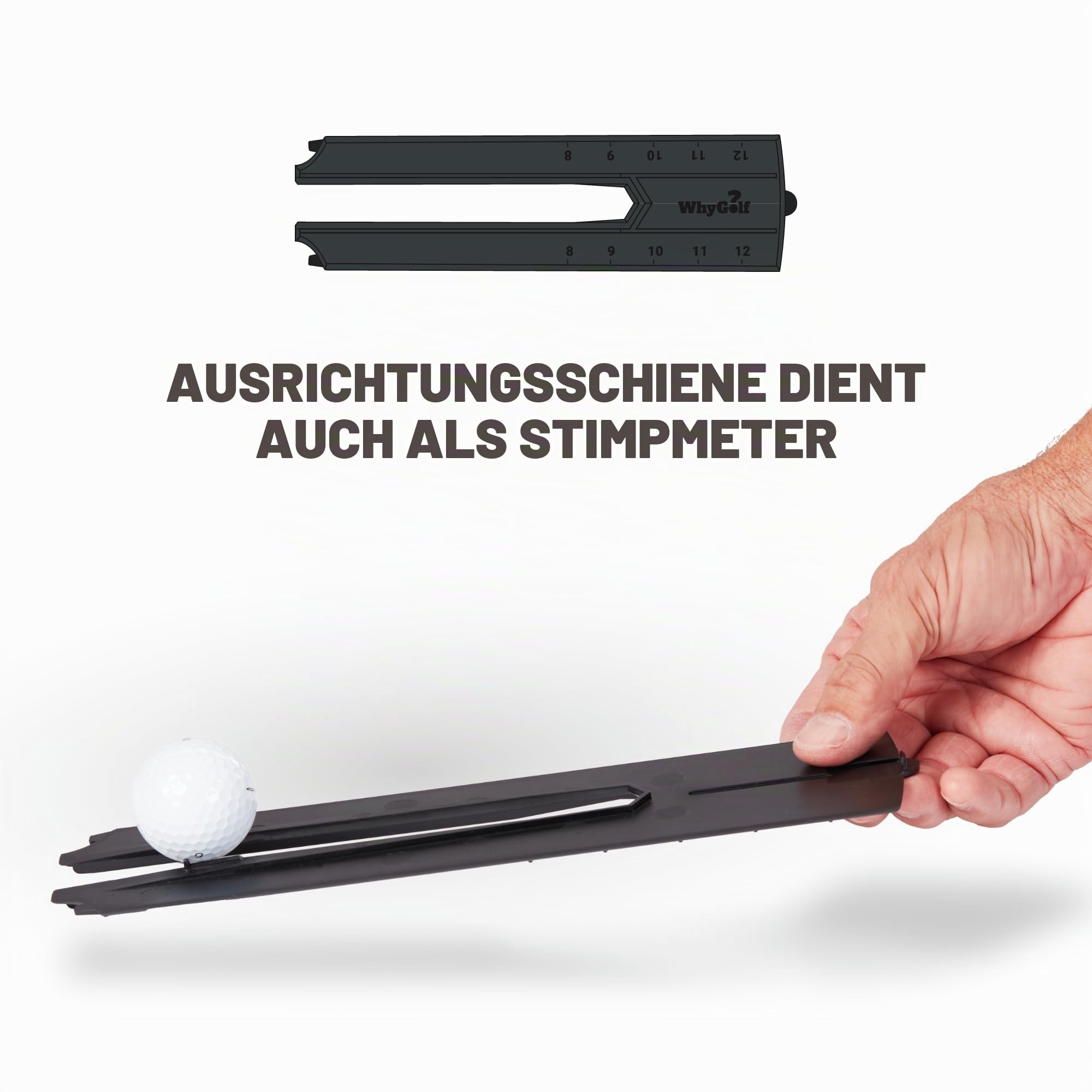 WHYGOLF WHYGOLF Putting Thing | Golf Accessory Trainer for Improved Putt Accuracy | Putting Green Practice | Golf Putter Teaching & Training Aid for Club Practice Equipment