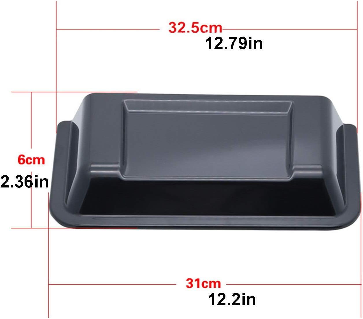 Hood Scoops Black Car Hood Vent Cover, Off-Road Vehicle DIY Decorative Air Outlet ABS Decorative Cover Sticker, with Tape