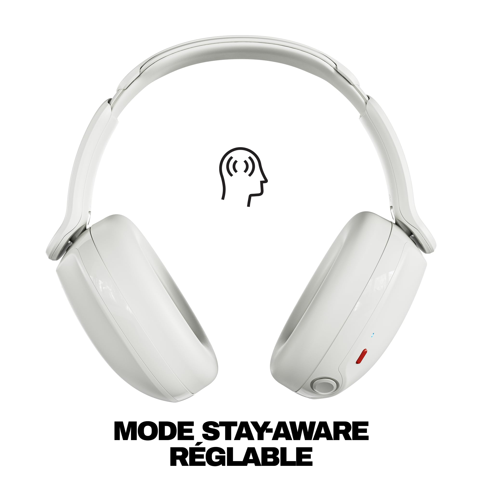 Skullcandy Hesh 360 Casque Circum-Auriculaire Bluetooth sans Fil, 100 Heures d’Autonomie, Conception Isolante du Bruit, Design Pliable, Microphone iPhone Android - Os
