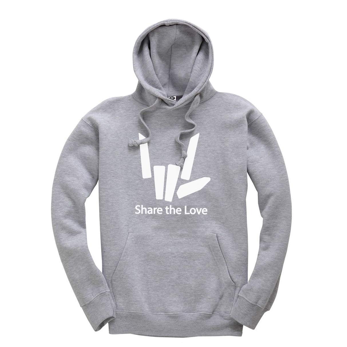 Share The Love White Print Inspired Kids Children's Girls and Boys Hoodie