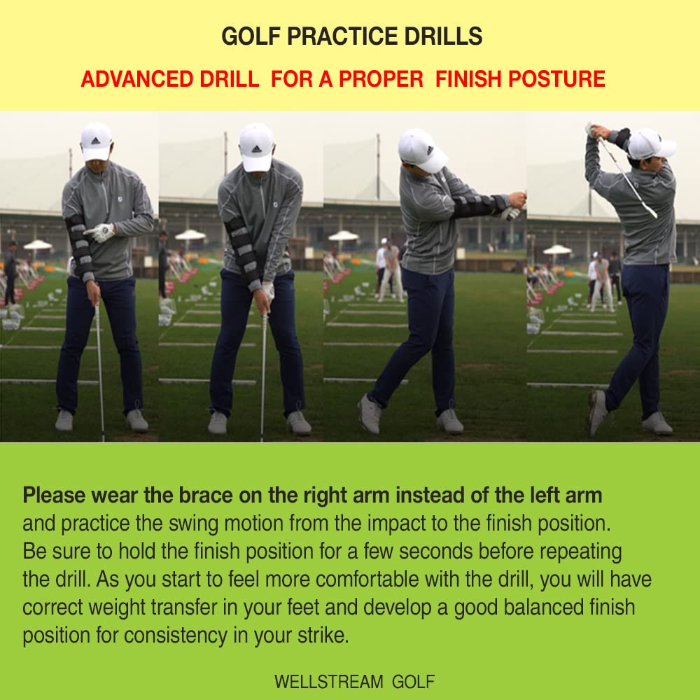 Buy Weighted Elbow Brace Shoulder Turn & Straight Arm Golf Swing