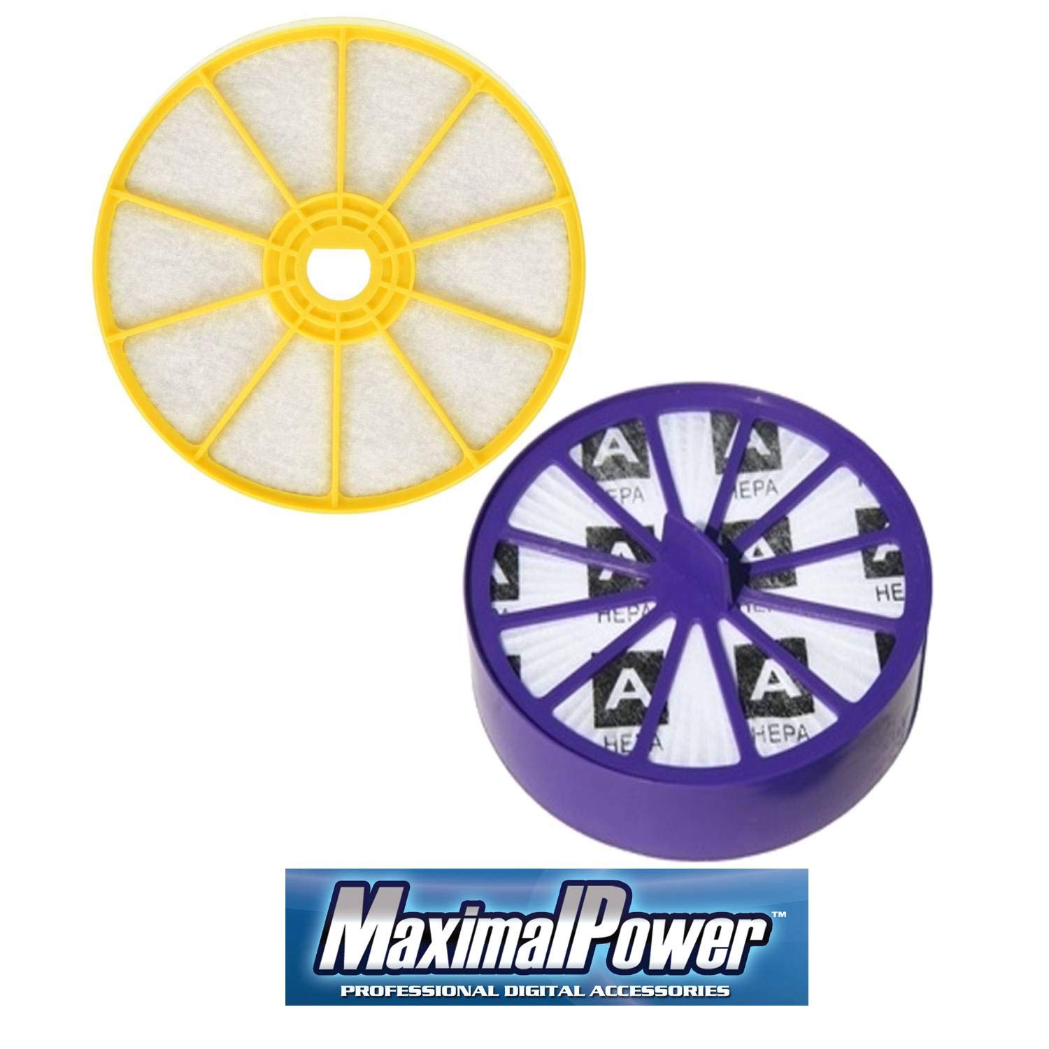 MaximalPower Replacement Washable & Reusable Pre-Filter for Dyson DC-07 - Replaces Dyson DC07 Pre-Motor Filter Part # 904979-02 (90497902) (Pre-Filter & Post-Filter)