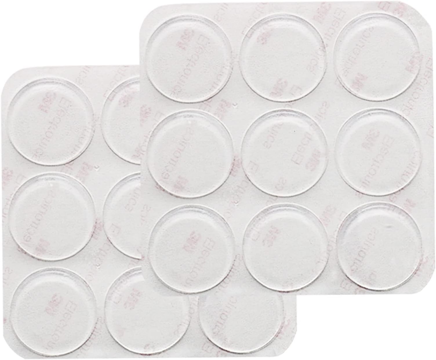 18pcs Glass Top Bumpers, Silicone Adhesive Furniture Bumpers for Glass Table Door Cabinet Drawers