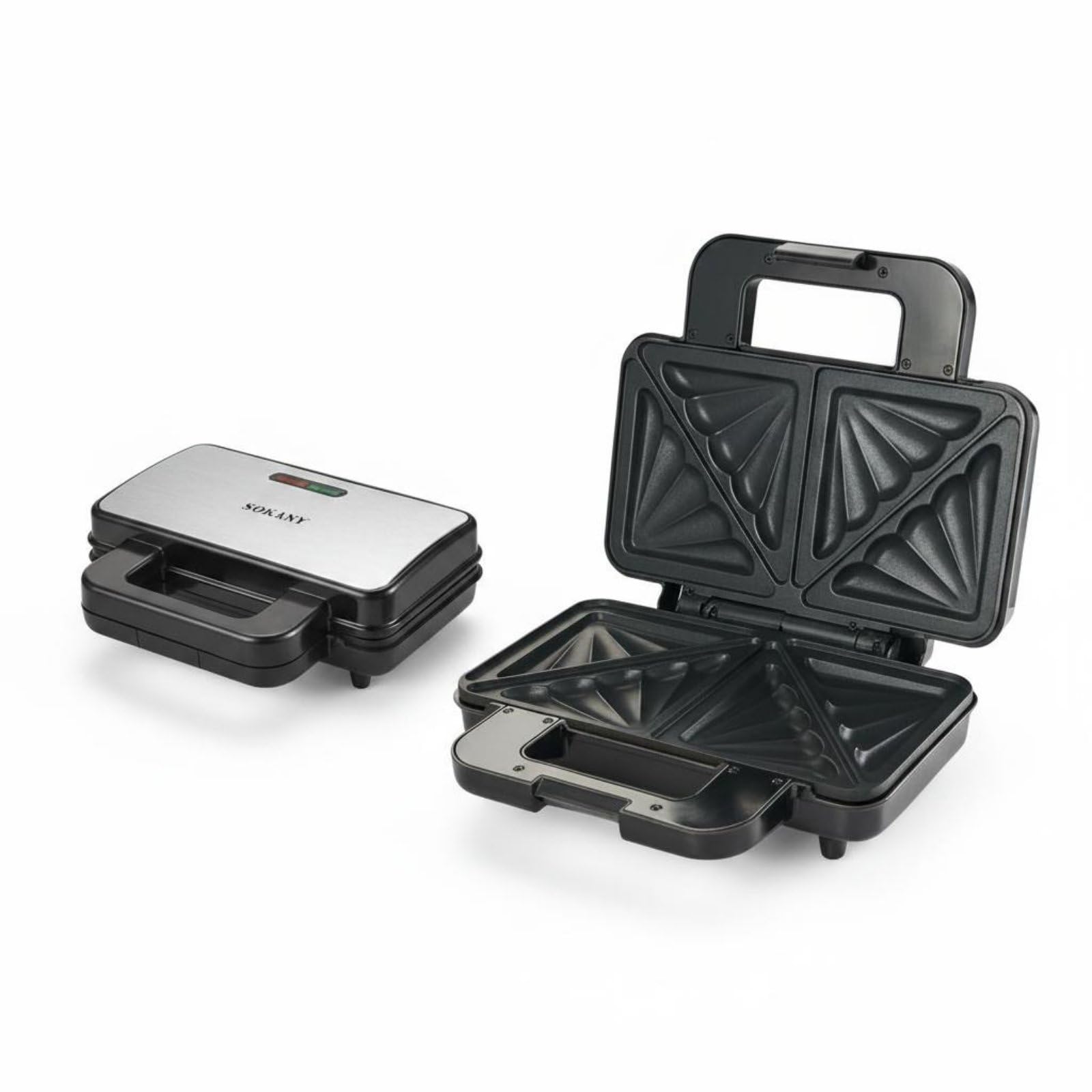 BNF®Triangular Multi-Functional Sandwich & Waffle Press, Non-Stick, Cool-Touch Handles, Easy-Clean, Double Waffle Capacity, 1200W, 2-in-1 Electric Appliance – Ideal for Home & Office-image-19