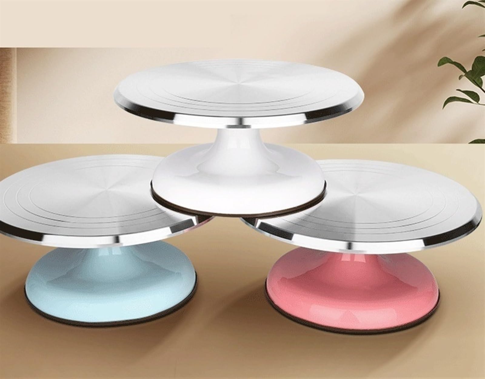 Plateau tournant à gâteau en alliage d'aluminium