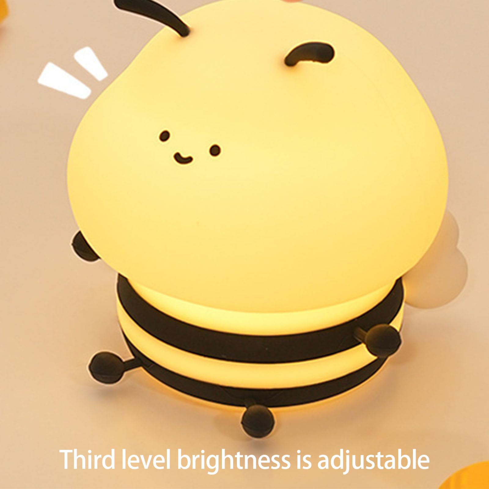 Veilleuse abeilles, lampe de chambre d ' enfant rechargeable par