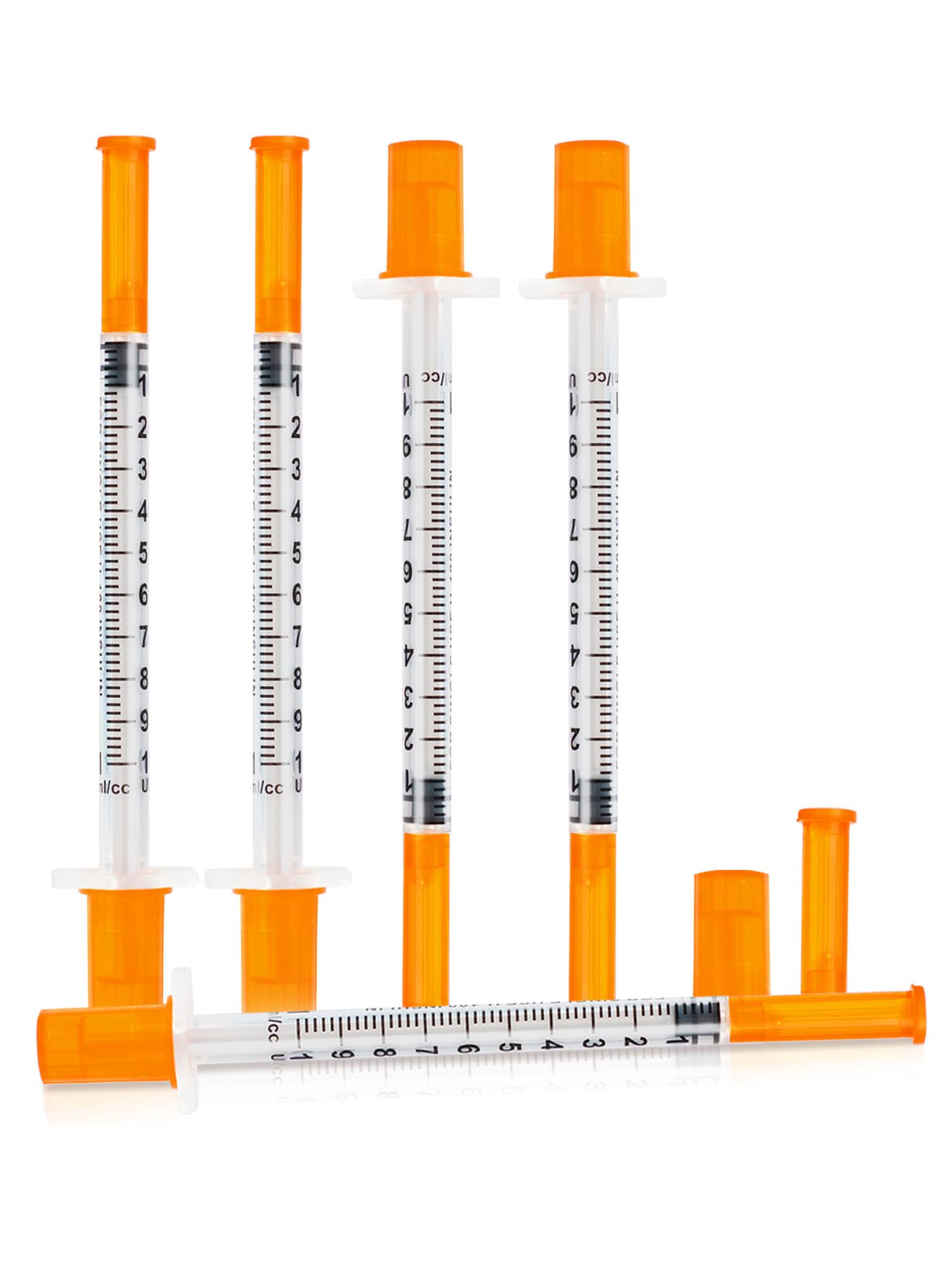 Photo 1 of 1ml 31G 5/16 Inch Scientists Lab Syringes, Individually Wrapped, 100-Pack, for Scientific Research, Refilling, or Dispensing