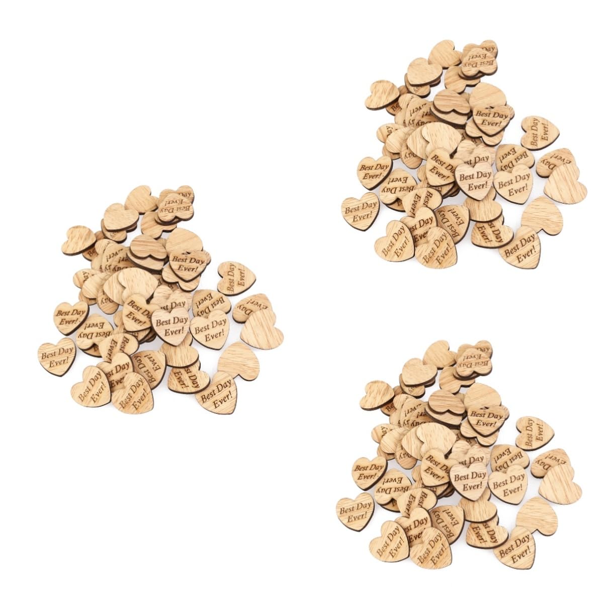 SEWACC 150 Pcs Guest Book for Wedding Guest Books Wedding Guestbook Heart Wood Cutout Heart Wood Slices Wood Slices for Crafts Wedding Guest Book Log Discs Hollow Out Wooden The Sign