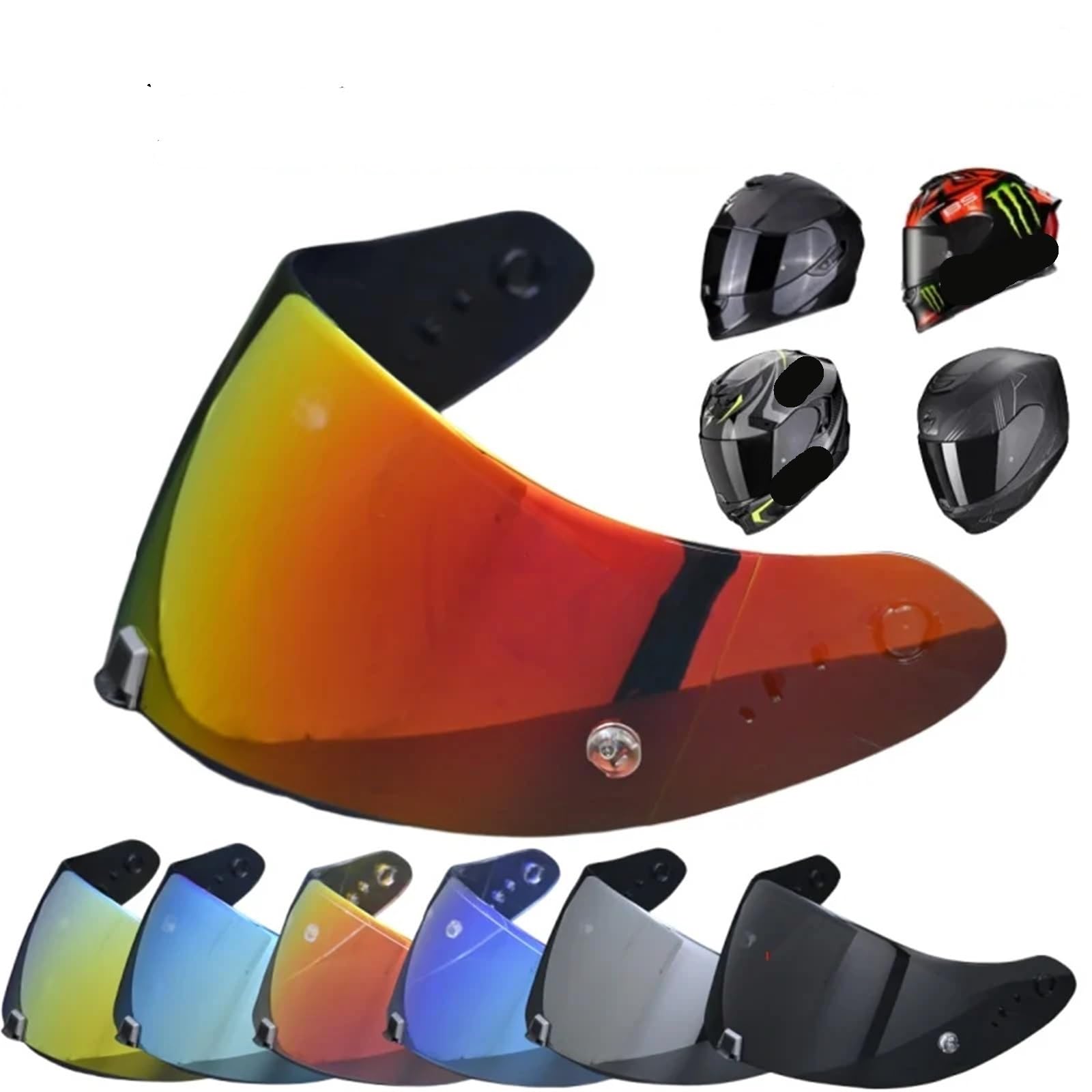 Visera para casco de moto Protector de visera for casco motocicleta(Color 4)