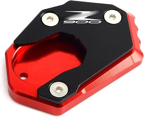 EDKAY for Kawasaki Z 900 Z900 RS SE 2018 2019 2020 2021 2022 Motorcycle Enlarge Foot Pad Support Plate CNC Side Stand Side Frame feet Color Red