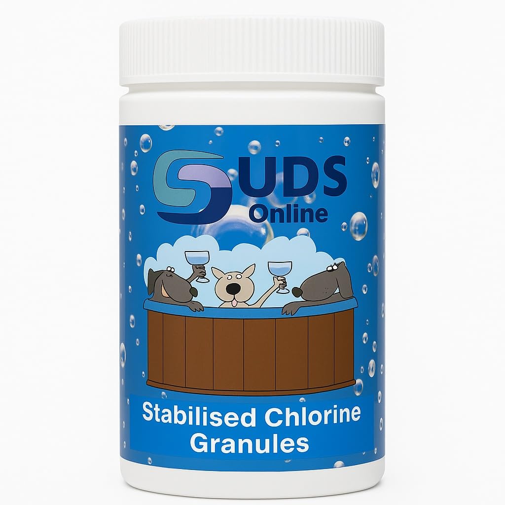 Suds-Online Stabilised Chlorine Granules 1Kg – Swimming Pool & Hot Tub Water Treatment Chemical